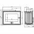Чугунная каминная топка Invicta Hearth 700 Optimised with flue valve